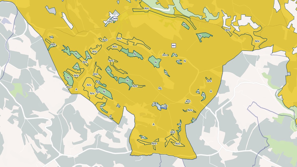 Aperçu cartographique de Magrin, centré sur la commune