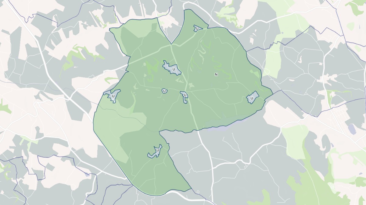 Aperçu cartographique de Mailhoc, centré sur la commune