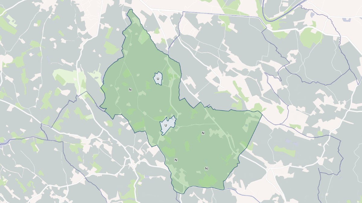 Aperçu cartographique de Marzens, centré sur la commune