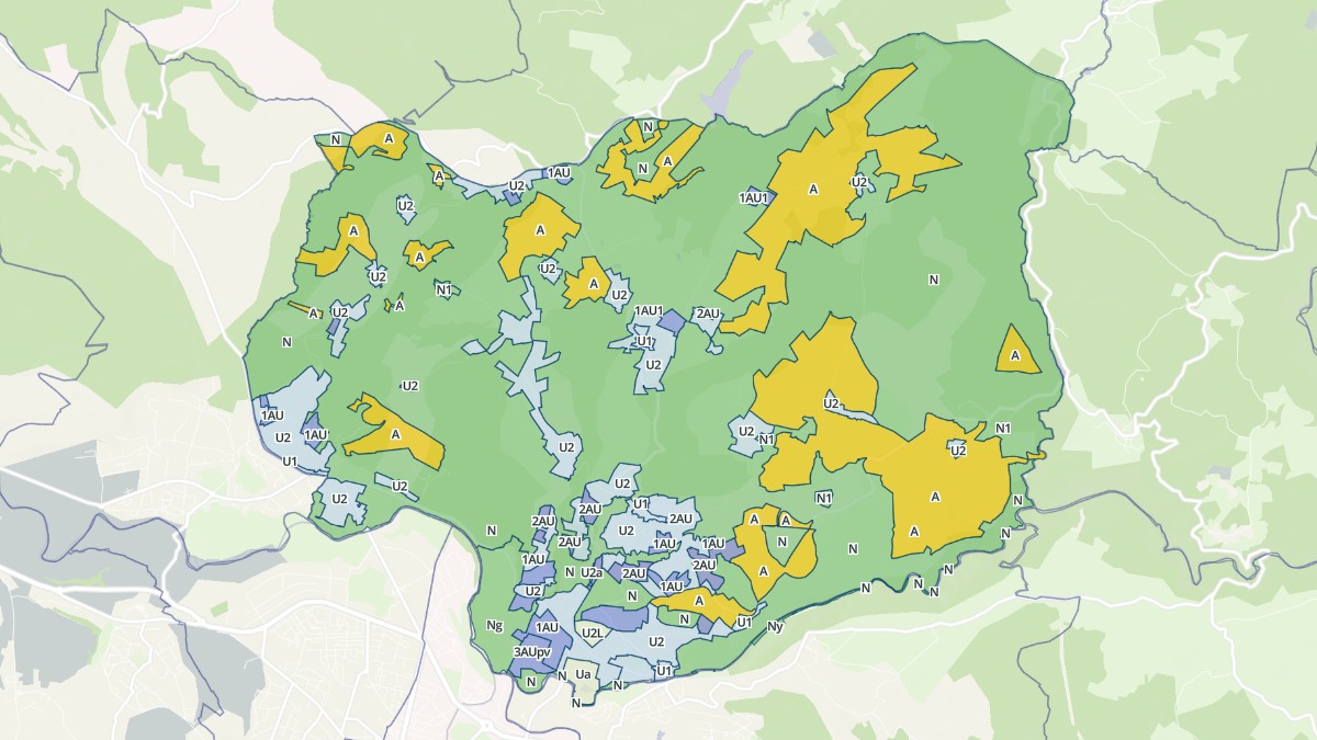Aperçu cartographique de Pont-de-Larn, centré sur la commune