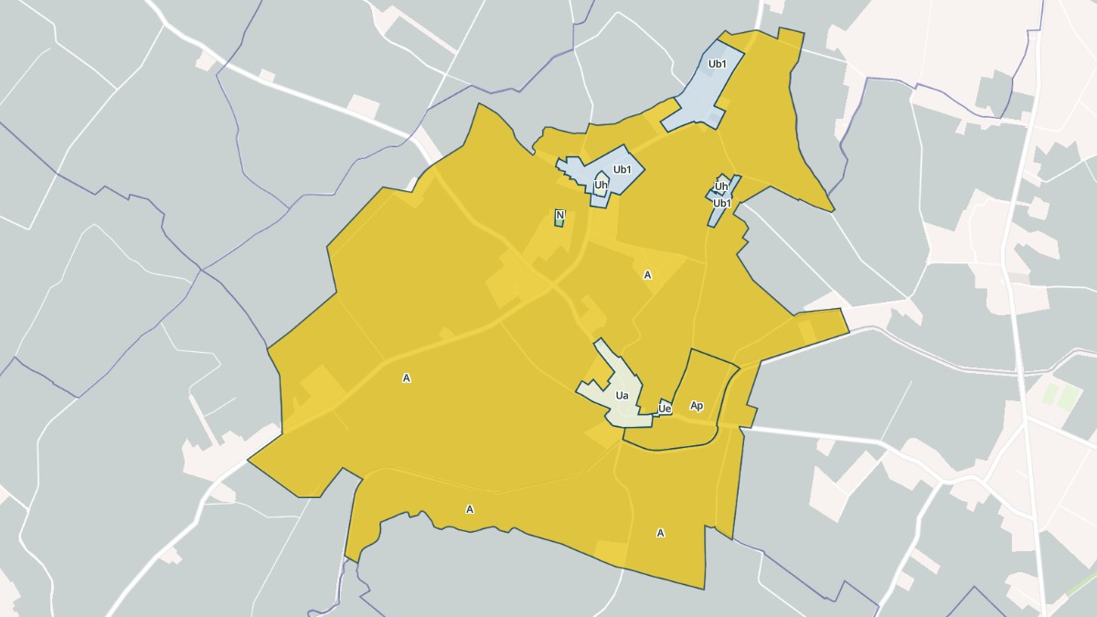 Aperçu cartographique de Poudis, centré sur la commune