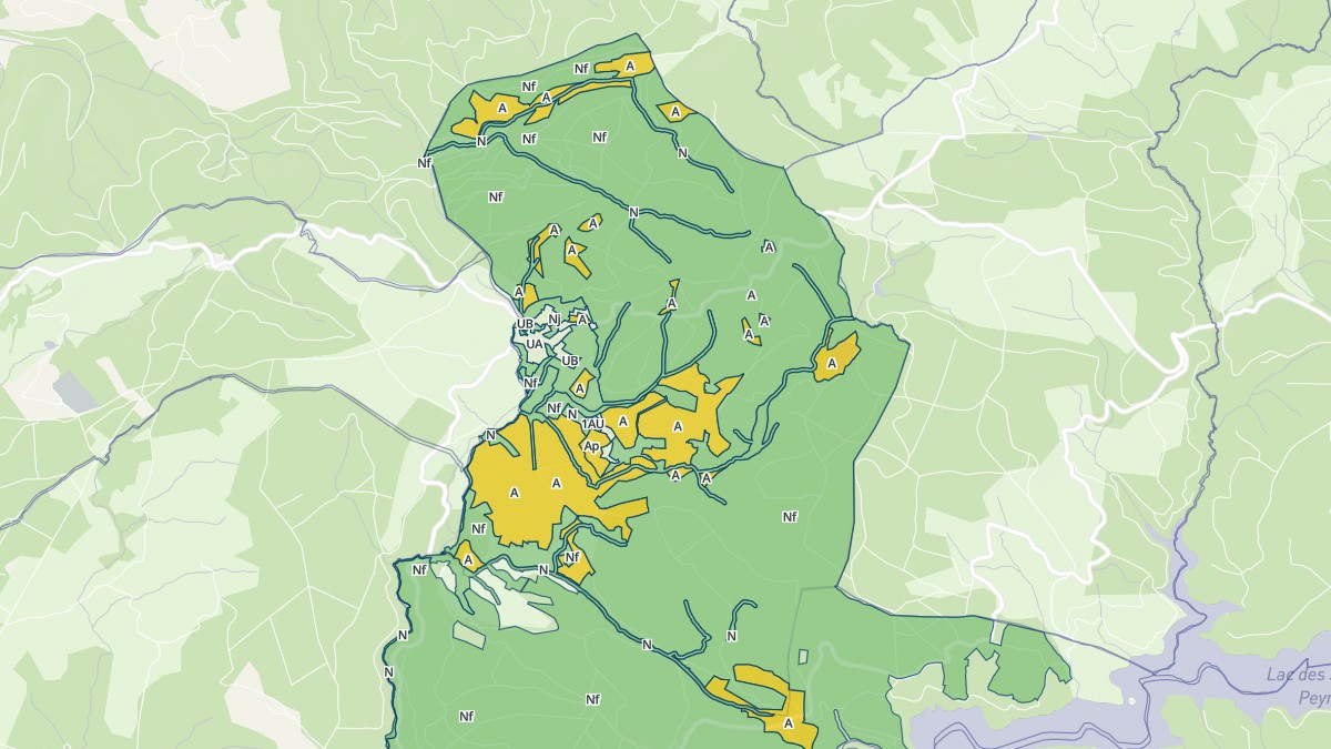 Aperçu cartographique de Le Rialet, centré sur la commune