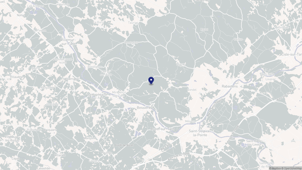 Aperçu cartographique de Roquemaure, centré sur la commune