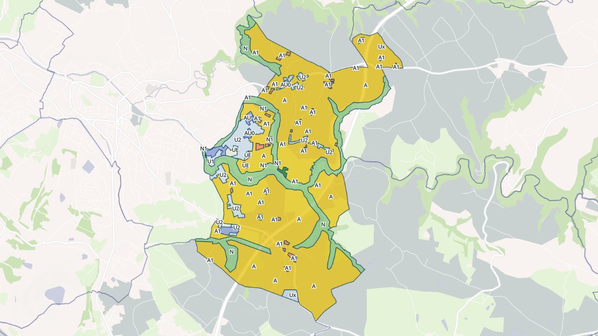 Aperçu cartographique de Rosières, centré sur la commune