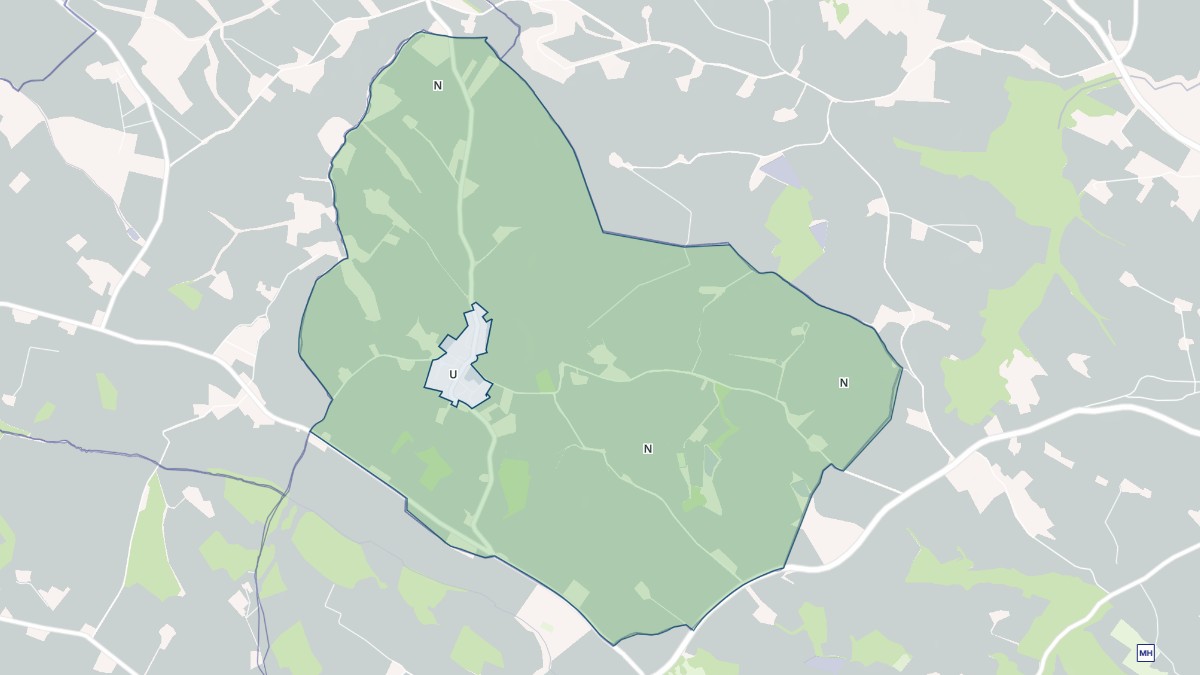 Aperçu cartographique de Saint-Agnan, centré sur la commune