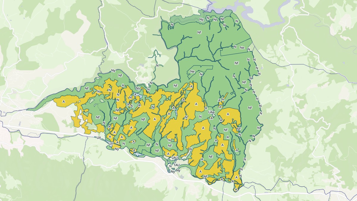 Aperçu cartographique de Saint-Amans-Valtoret, centré sur la commune