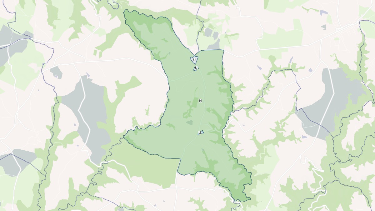 Aperçu cartographique de Saint-Julien-Gaulène, centré sur la commune