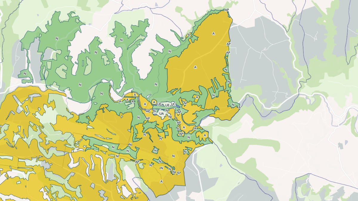 Aperçu cartographique de Salles, centré sur la commune