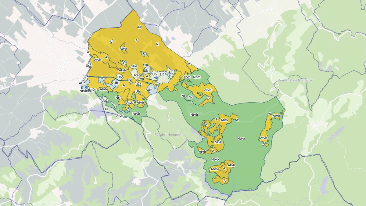 Aperçu cartographique de Sorèze, centré sur la commune