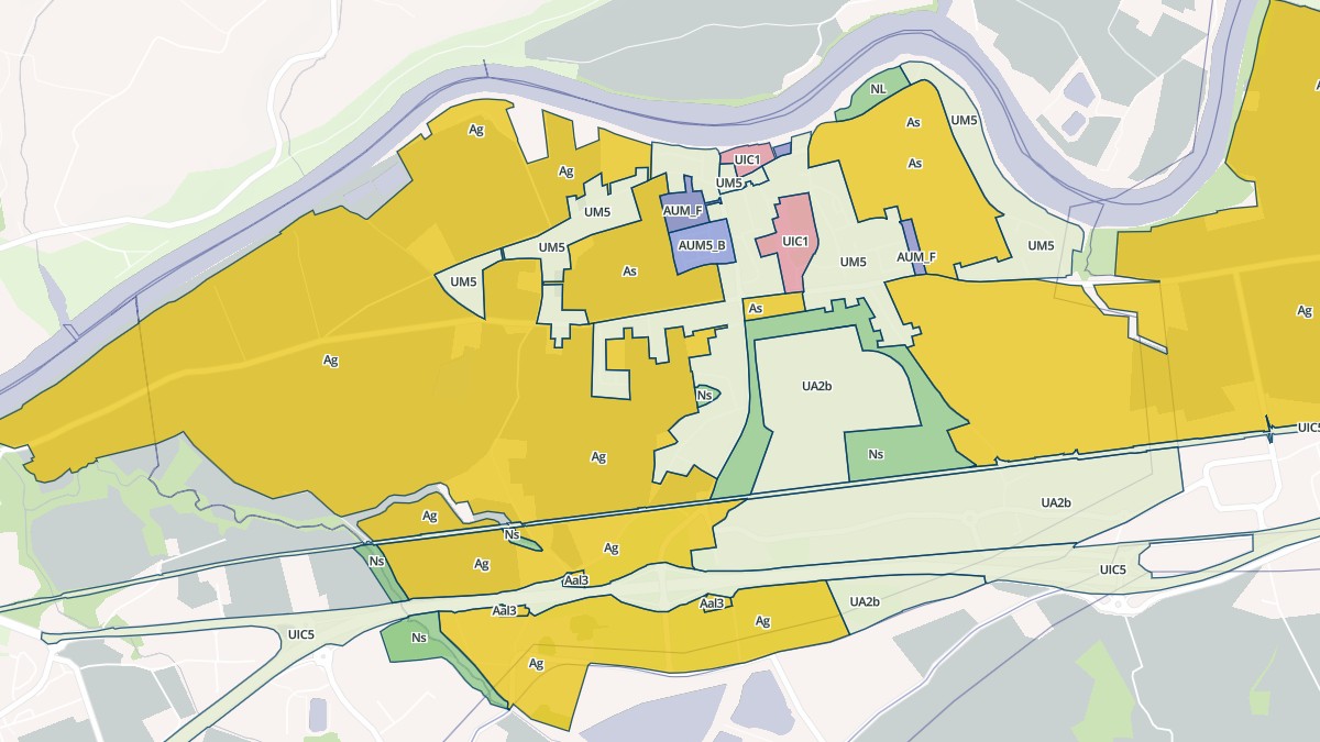Aperçu cartographique de Terssac, centré sur la commune