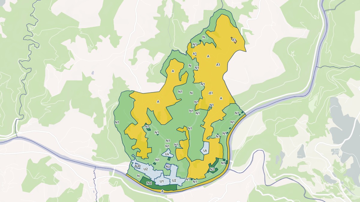 Aperçu cartographique de Trébas, centré sur la commune