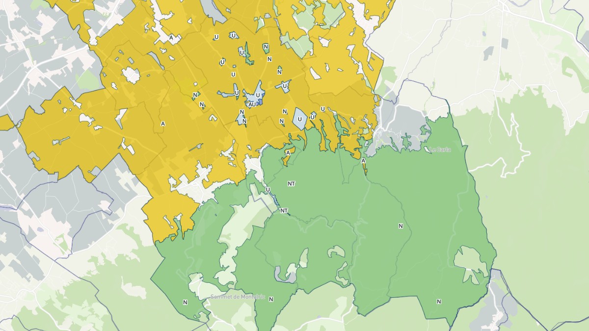 Aperçu cartographique de Verdalle, centré sur la commune