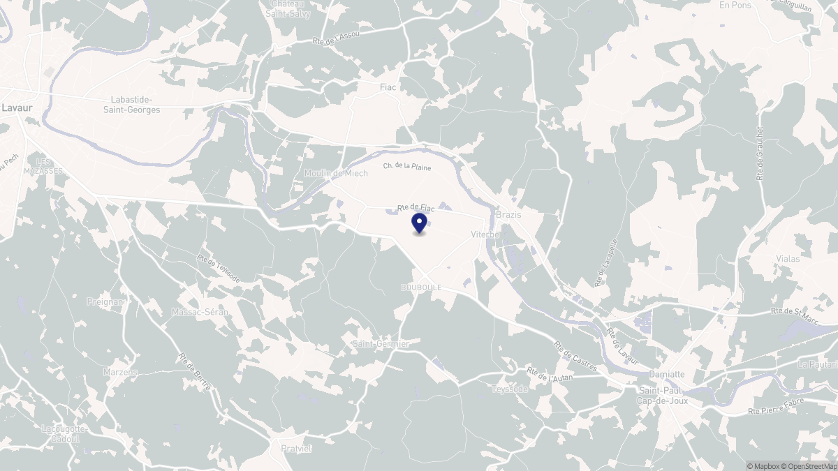 Aperçu cartographique de Viterbe, centré sur la commune