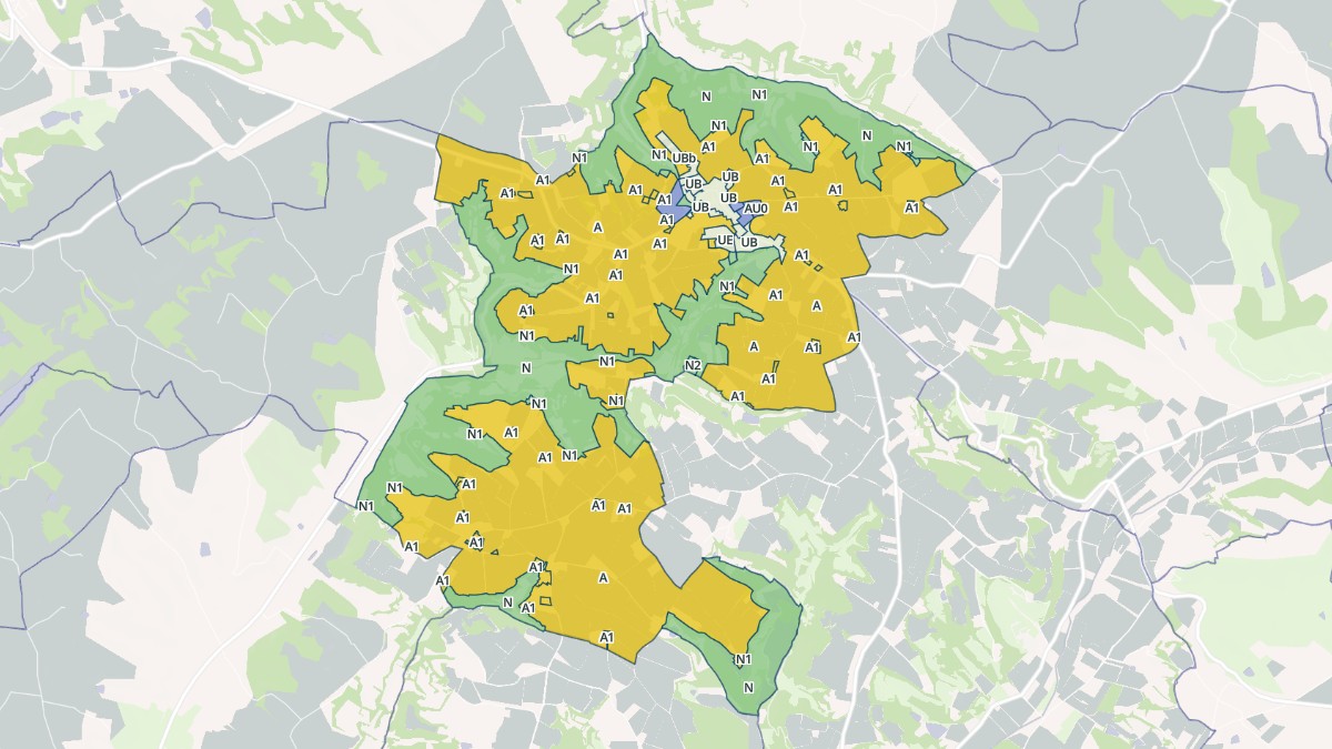 Aperçu cartographique de Bourg-de-Visa, centré sur la commune