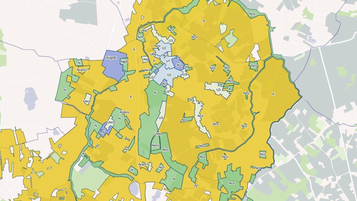 Aperçu cartographique de Campsas, centré sur la commune