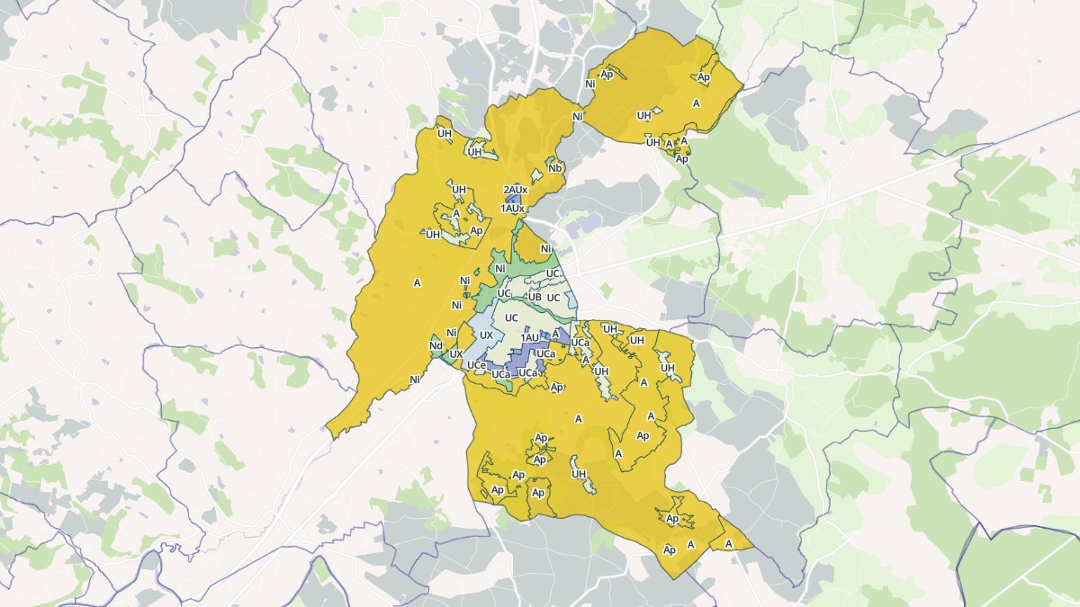 Aperçu cartographique de Caussade, centré sur la commune