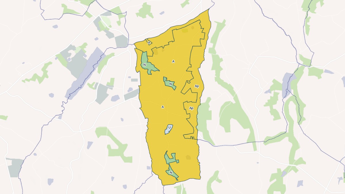 Aperçu cartographique de Coutures, centré sur la commune