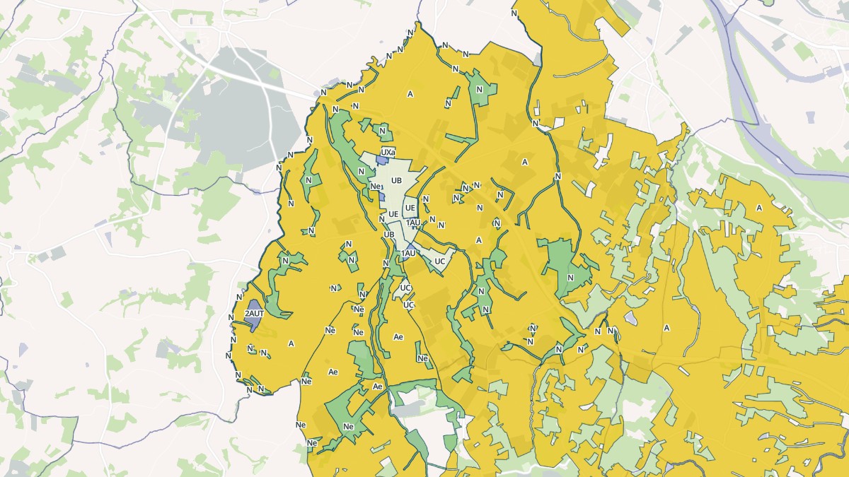 Aperçu cartographique de Dunes, centré sur la commune