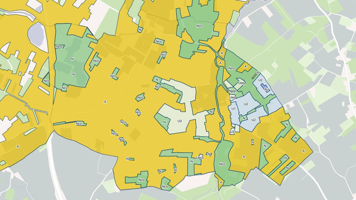 Aperçu cartographique de Fabas, centré sur la commune
