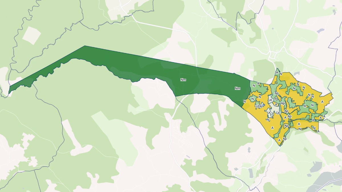 Aperçu cartographique de Loze, centré sur la commune