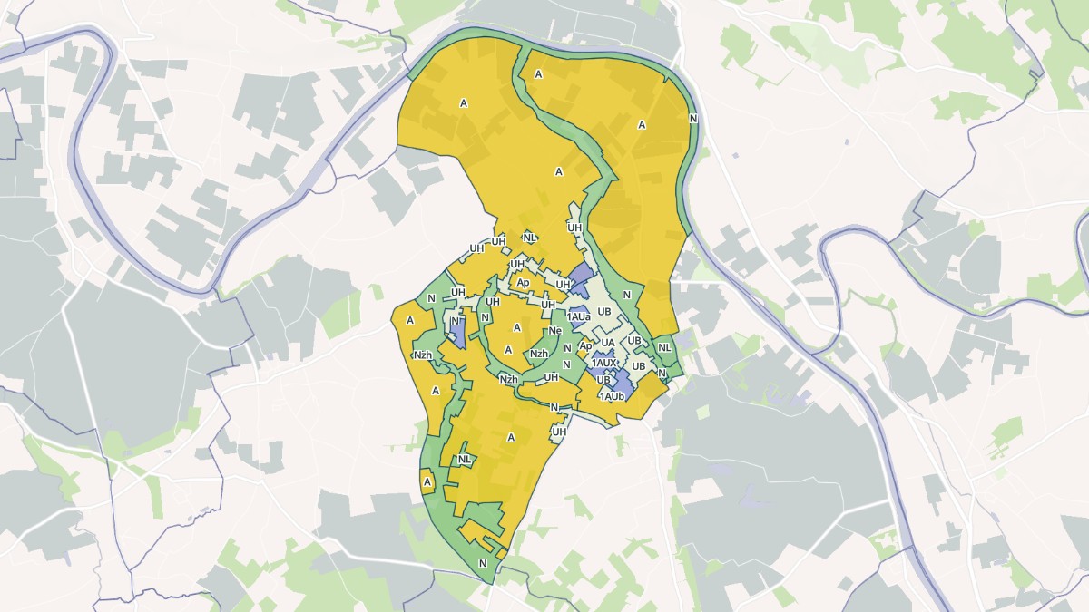 Aperçu cartographique de Meauzac, centré sur la commune