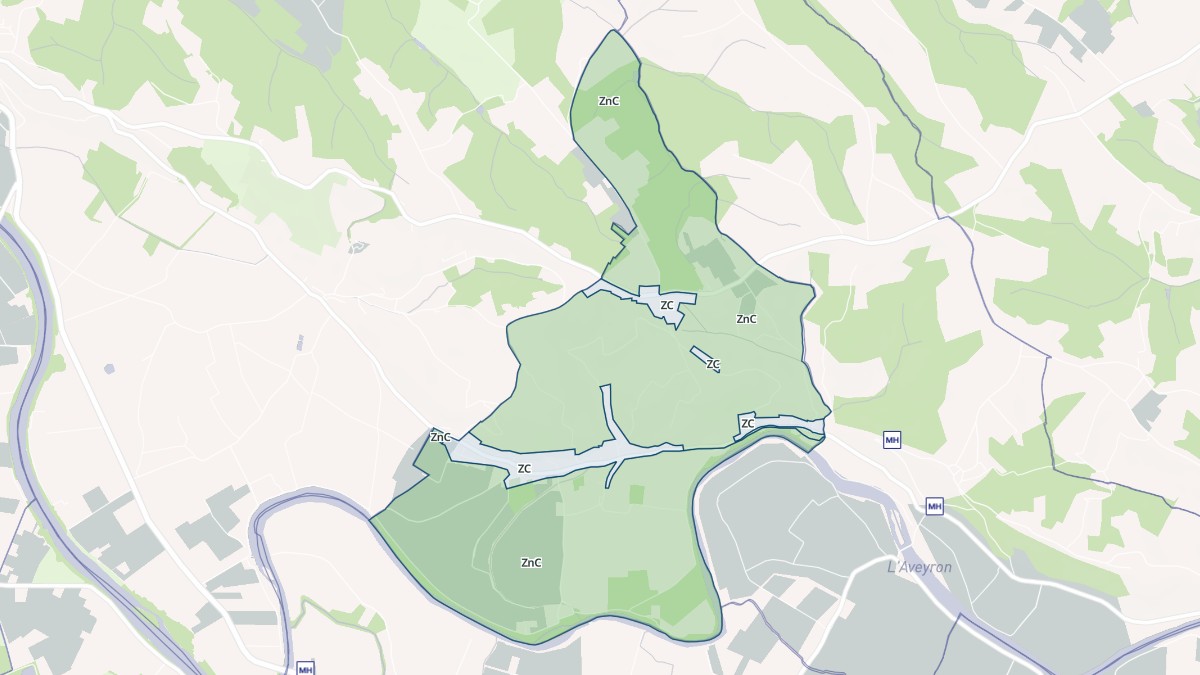 Aperçu cartographique de Montastruc, centré sur la commune