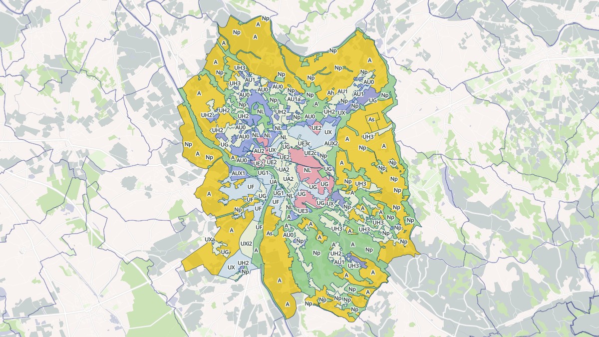 Aperçu cartographique de Montauban, centré sur la commune