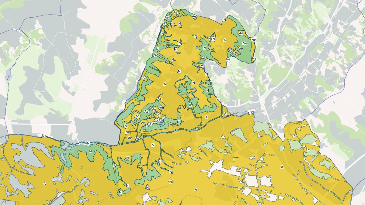 Aperçu cartographique de Montjoi, centré sur la commune