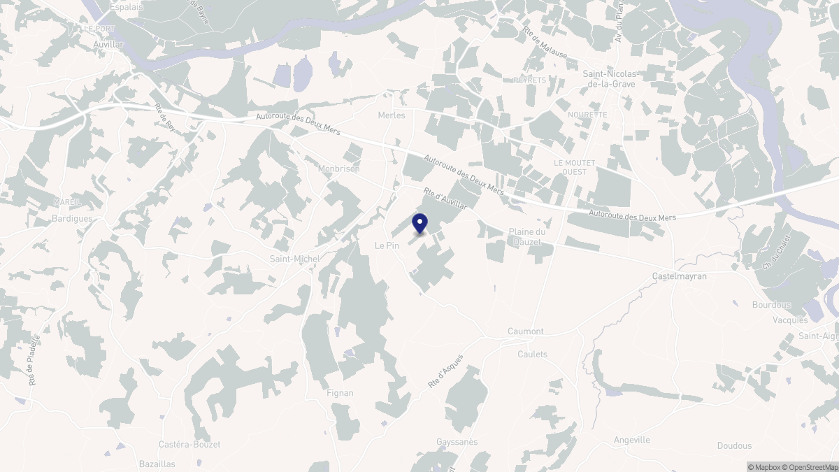 Aperçu cartographique de Le Pin, centré sur la commune