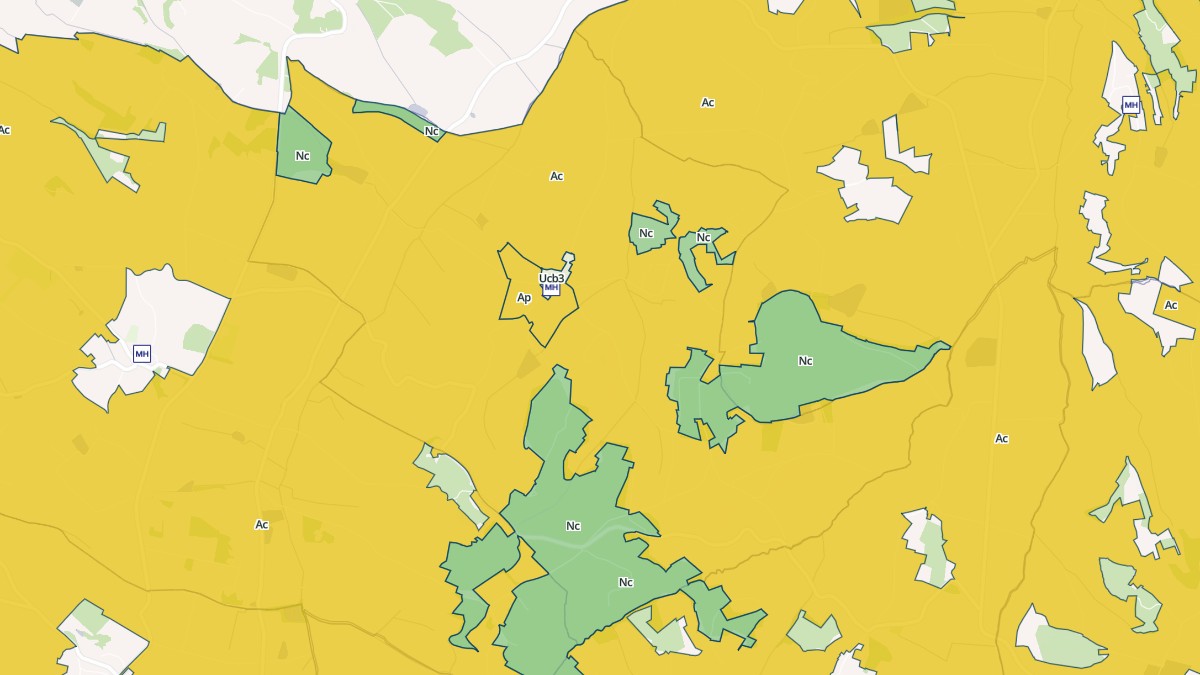 Aperçu cartographique de Saint-Jean-du-Bouzet, centré sur la commune