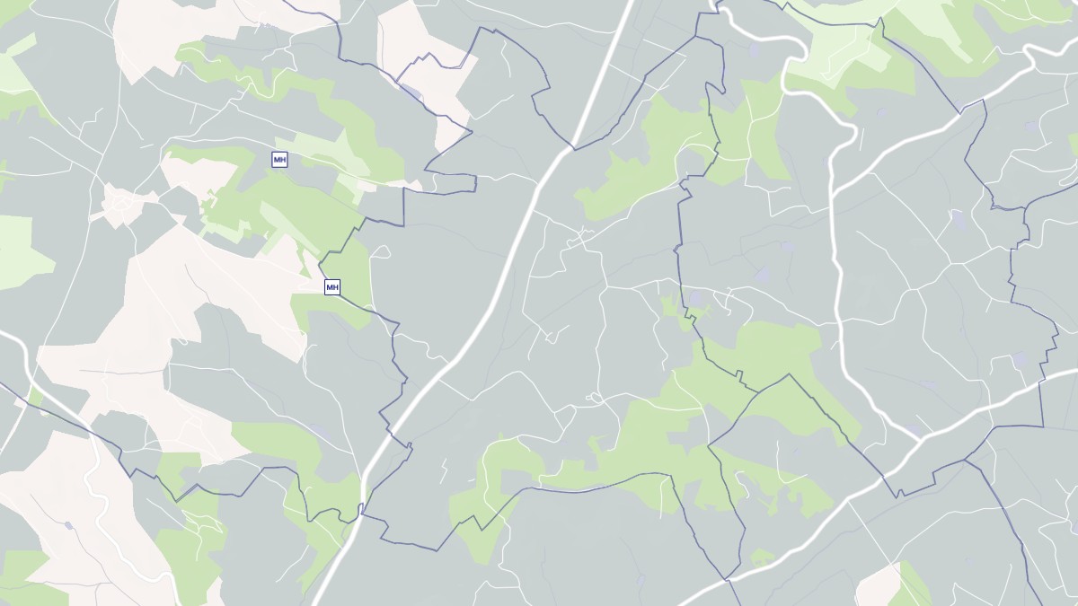 Aperçu cartographique de Sainte-Juliette, centré sur la commune