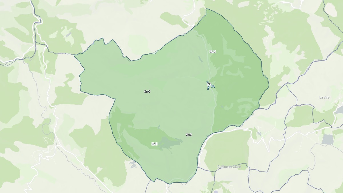 Aperçu cartographique de Le Bourguet, centré sur la commune