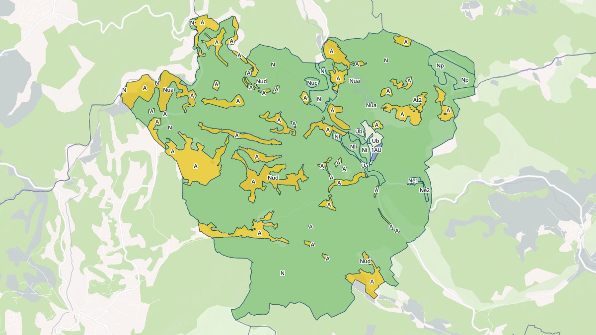 Aperçu cartographique de Châteauvert, centré sur la commune