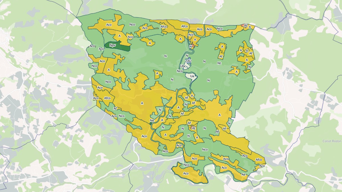Aperçu cartographique de Entrecasteaux, centré sur la commune