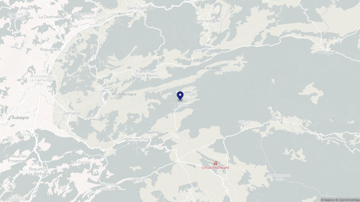 Aperçu cartographique de Riboux, centré sur la commune