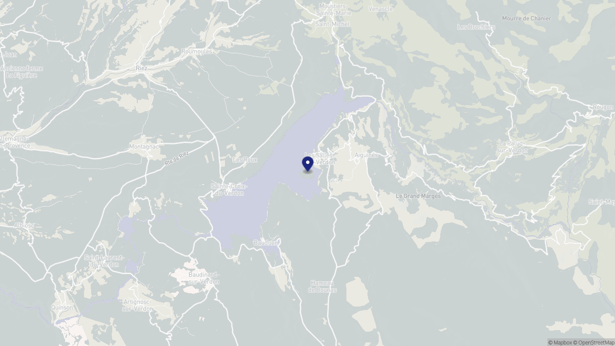Aperçu cartographique de Les Salles-sur-Verdon, centré sur la commune