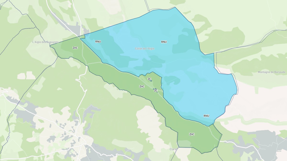 Aperçu cartographique de Vérignon, centré sur la commune