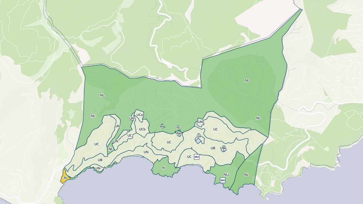 Aperçu cartographique de Rayol-Canadel-sur-Mer, centré sur la commune