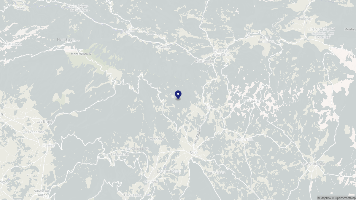 Aperçu cartographique de Aurel, centré sur la commune
