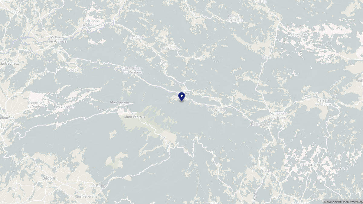 Aperçu cartographique de Brantes, centré sur la commune
