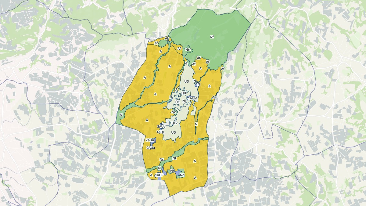 Aperçu cartographique de Caromb, centré sur la commune