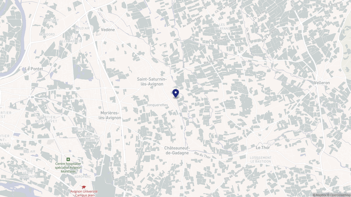 Aperçu cartographique de Jonquerettes, centré sur la commune