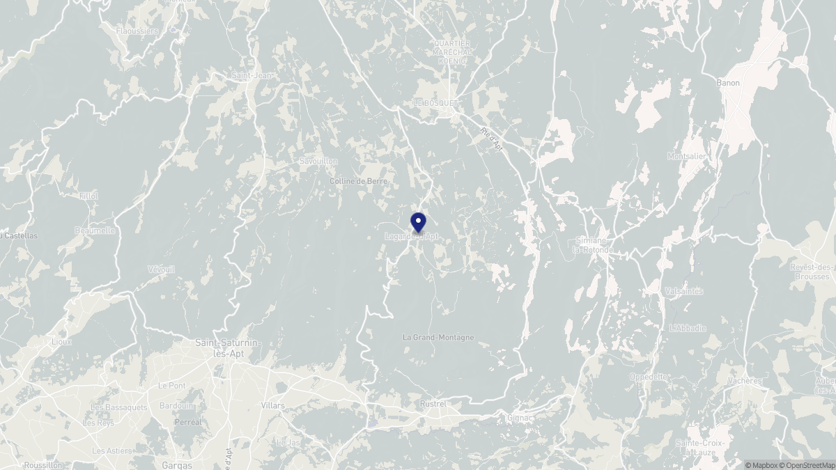 Aperçu cartographique de Lagarde-d'Apt, centré sur la commune