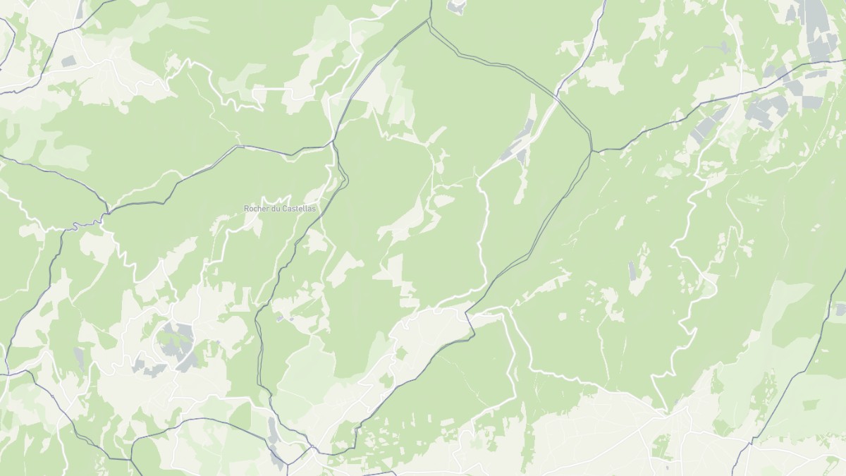 Aperçu cartographique de Lioux, centré sur la commune