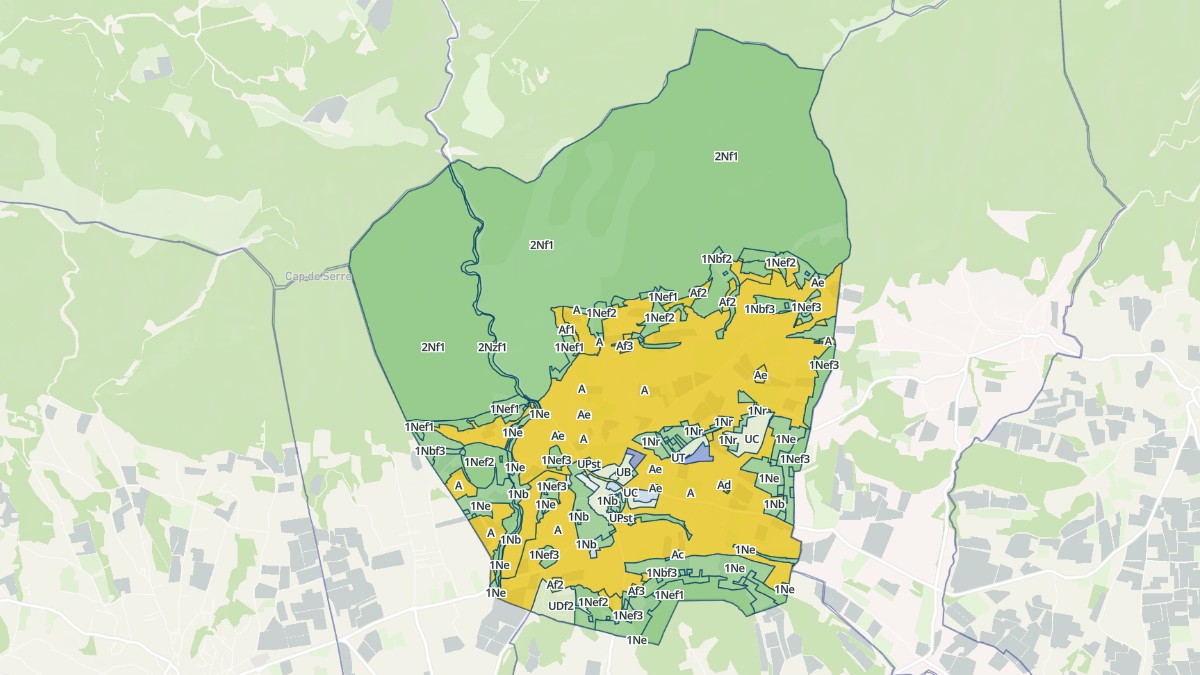 Aperçu cartographique de Lourmarin, centré sur la commune