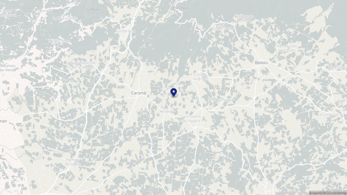 Aperçu cartographique de Modène, centré sur la commune