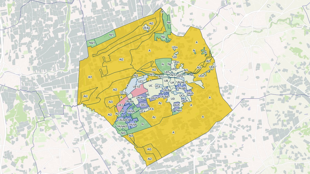 Aperçu cartographique de Monteux, centré sur la commune