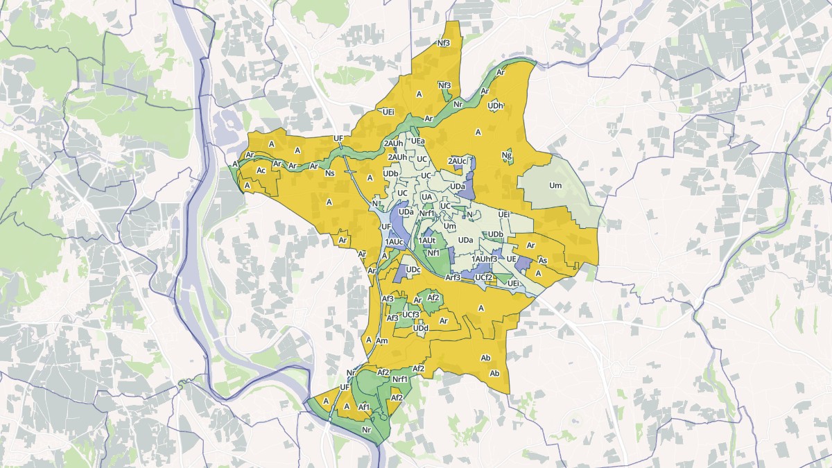 Aperçu cartographique de Orange, centré sur la commune