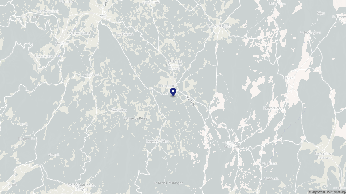 Aperçu cartographique de Saint-Christol, centré sur la commune