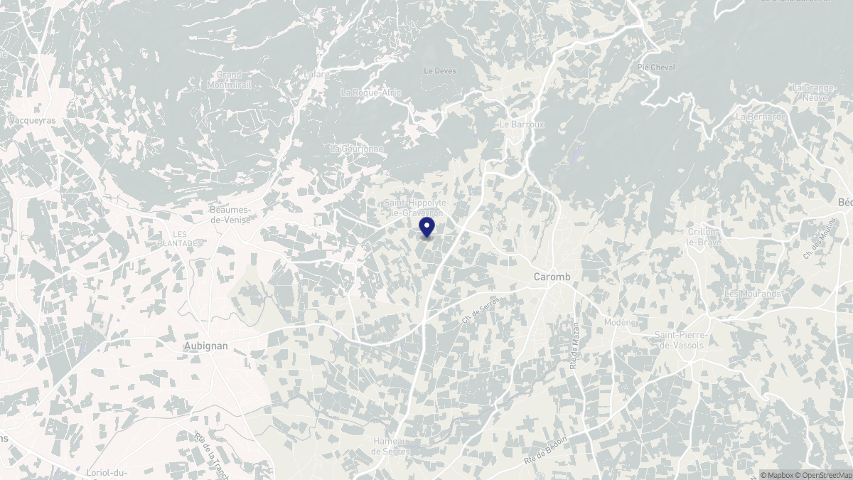 Aperçu cartographique de Saint-Hippolyte-le-Graveyron, centré sur la commune